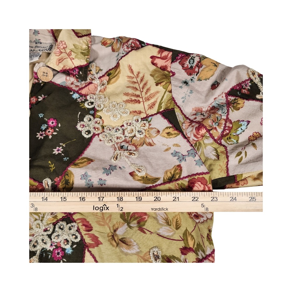 New Direction Floral Patchwork Jacket Womens XL C… - image 6